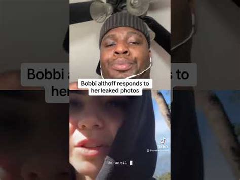 bobbialthoff leaked|Bobbi Althoff responds after x